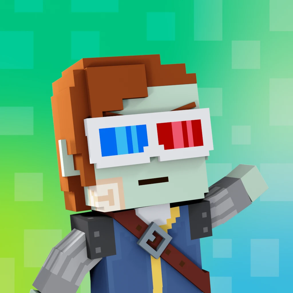 Pirate #8223 voxel render
