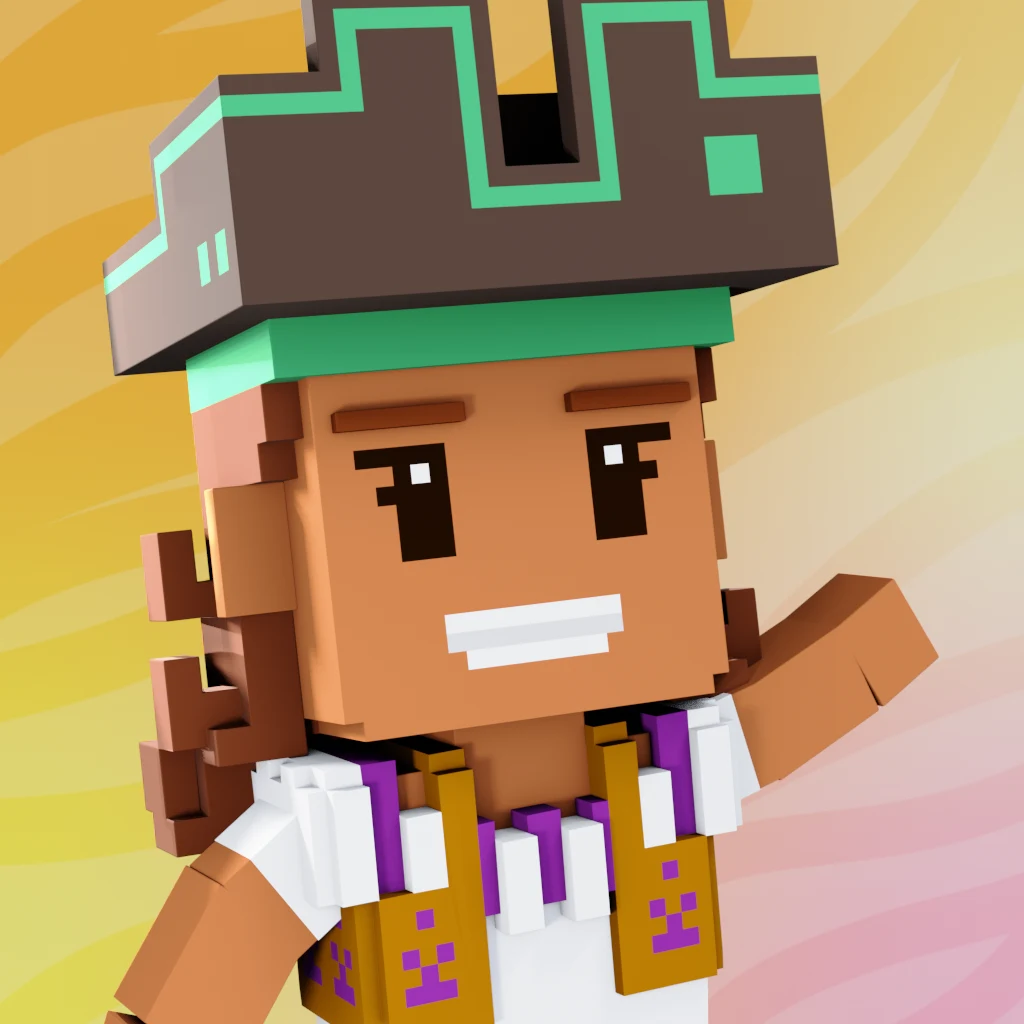 Pirate #8227 voxel render