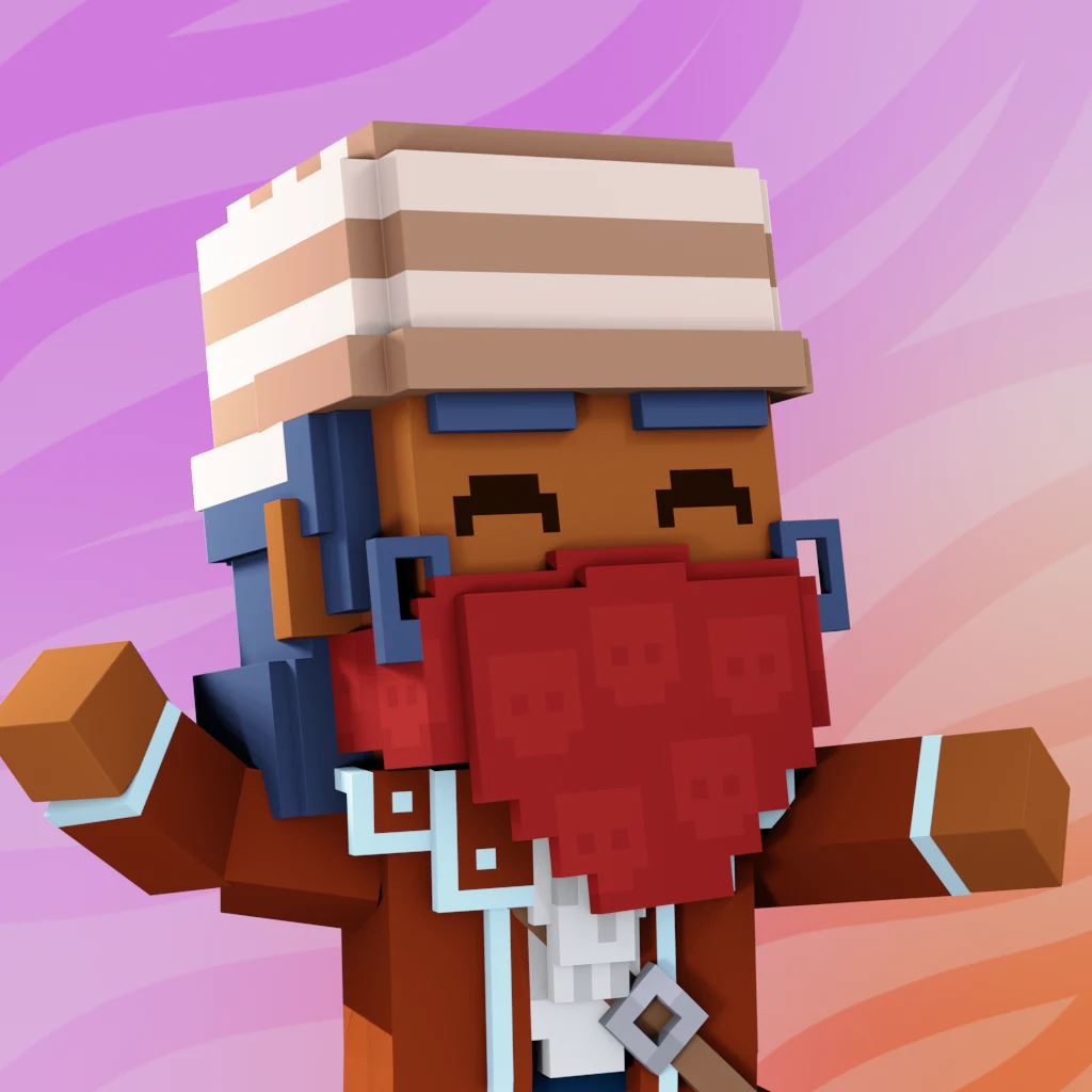 Pirate #823 voxel render