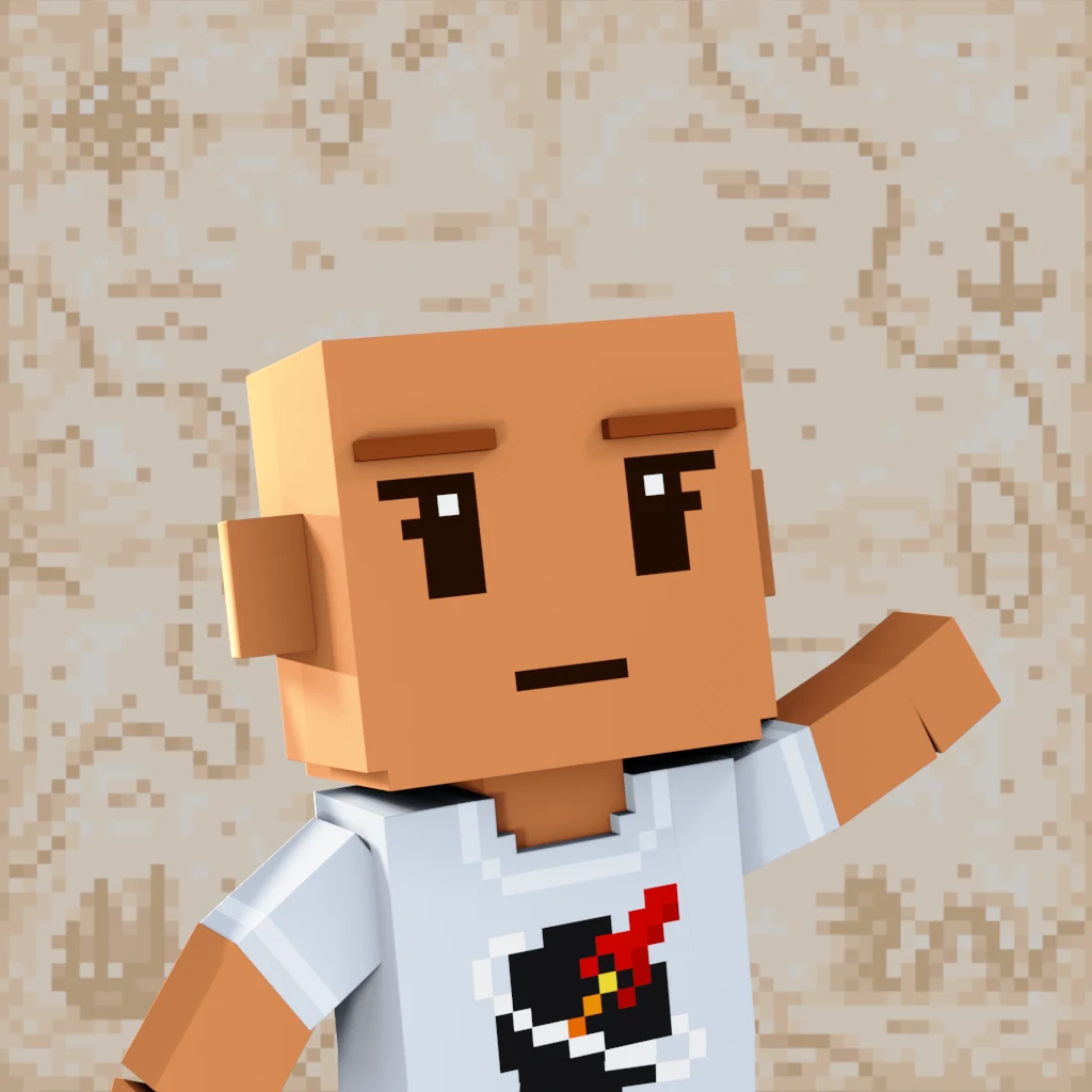 Pirate #8236 voxel render