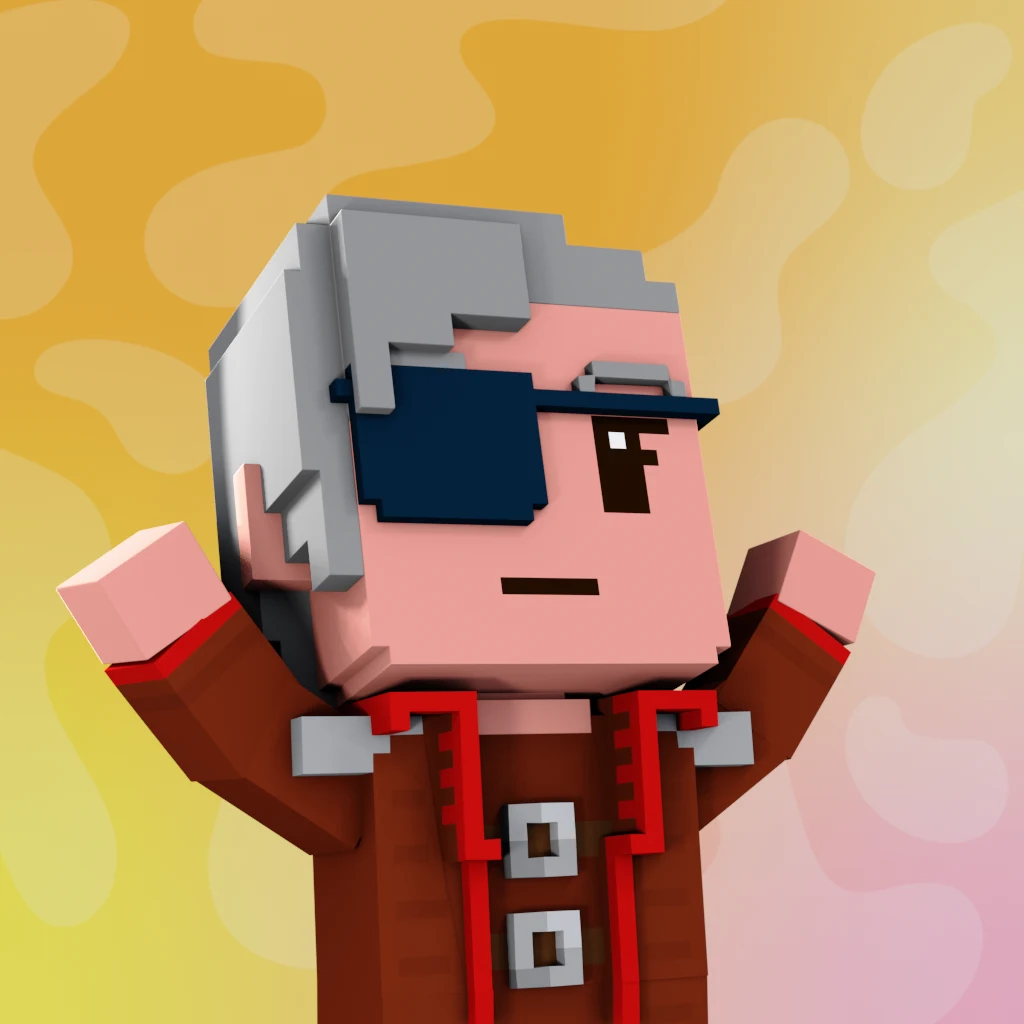 Pirate #824 voxel render