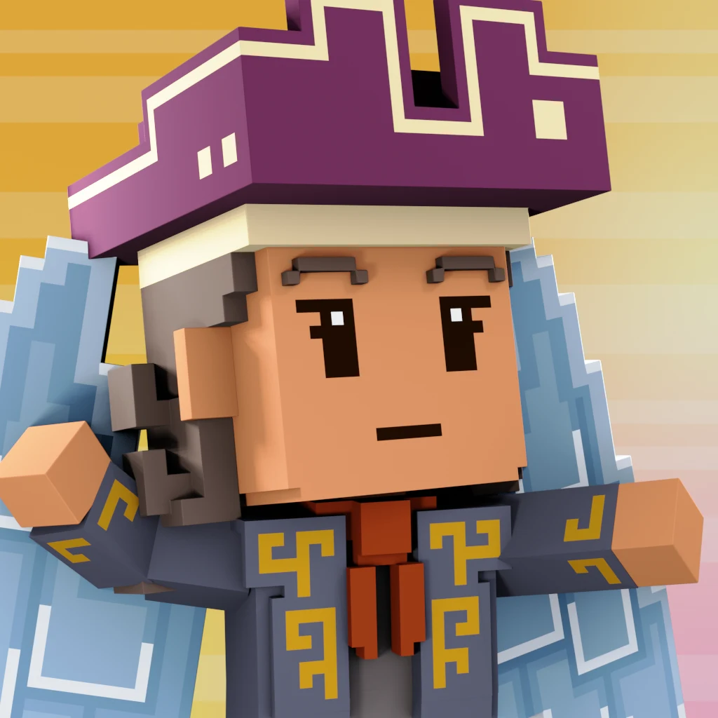 Pirate #8241 voxel render
