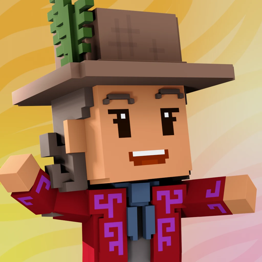 Pirate #8243 voxel render
