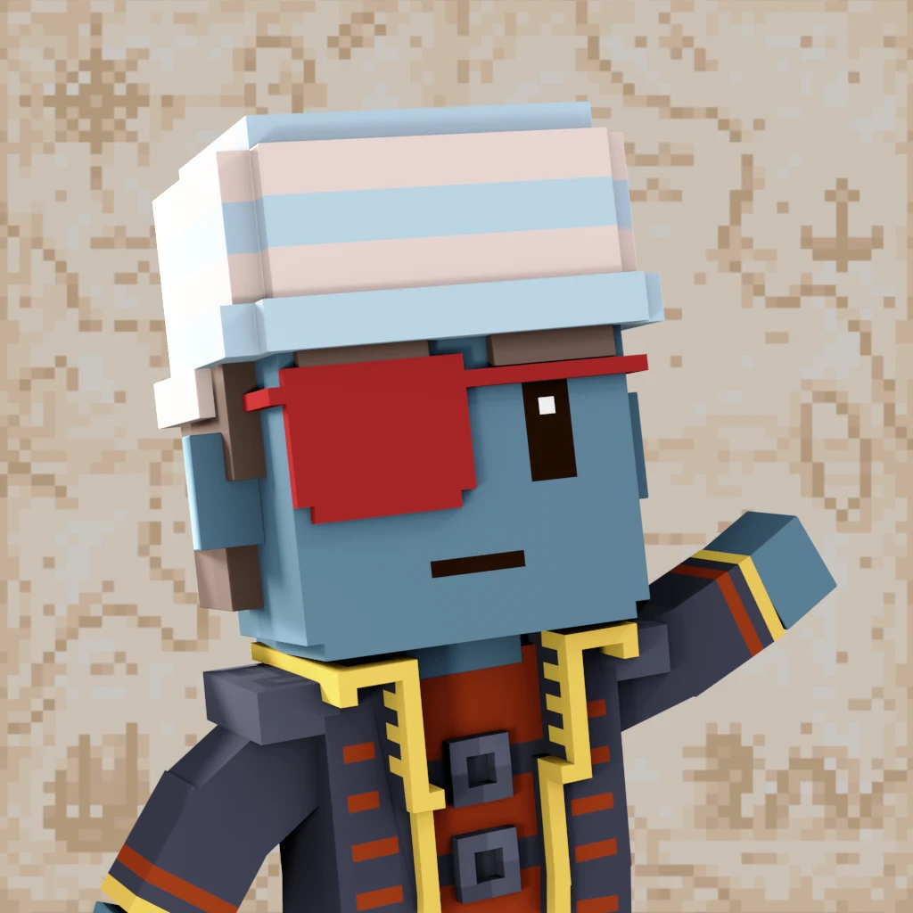 Pirate #8244 voxel render