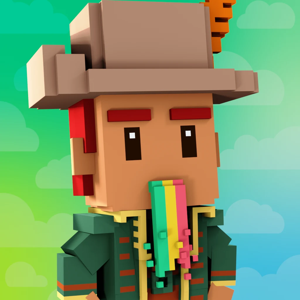 Pirate #8247 voxel render