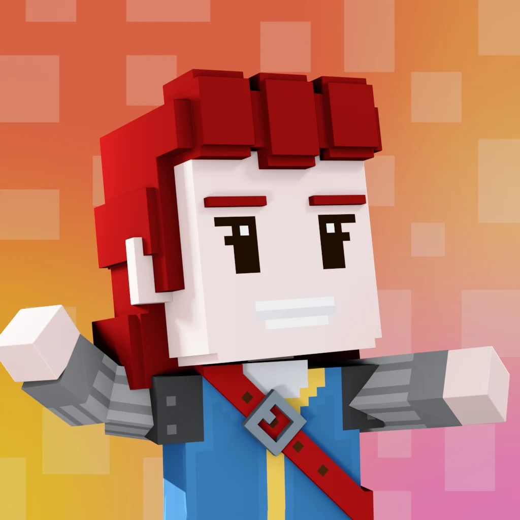 Pirate #8249 voxel render