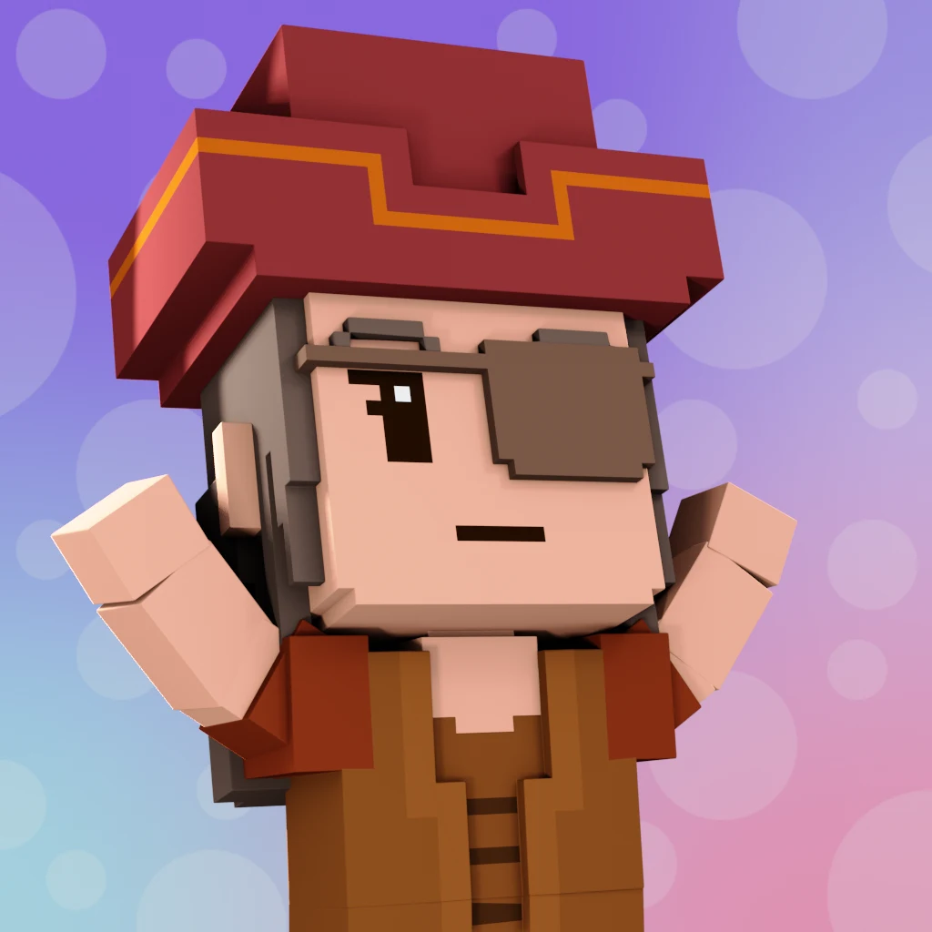 Pirate #8250 voxel render