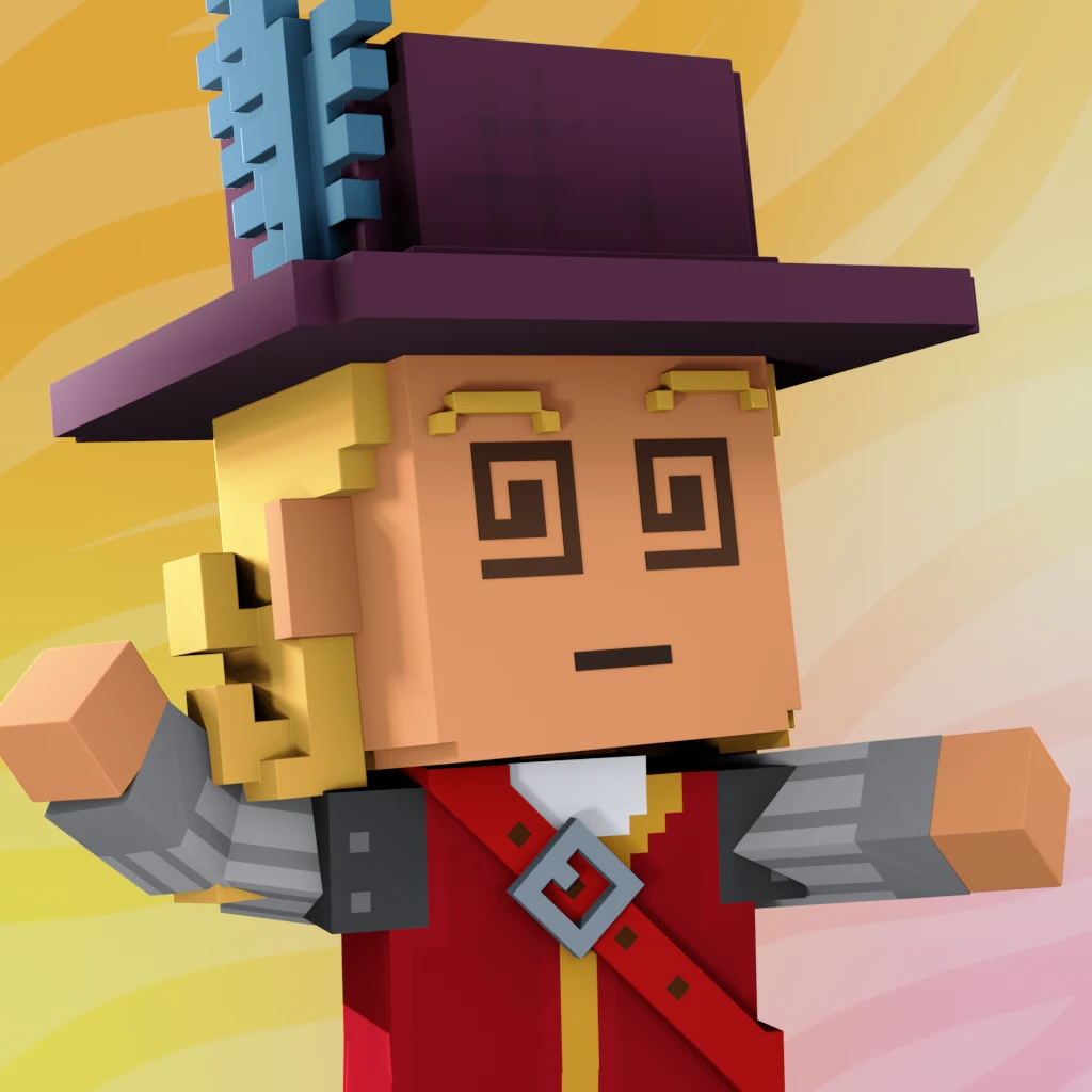 Pirate #8257 voxel render