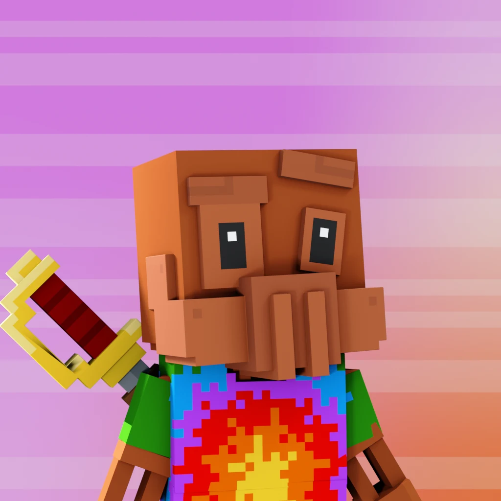 Pirate #8259 voxel render