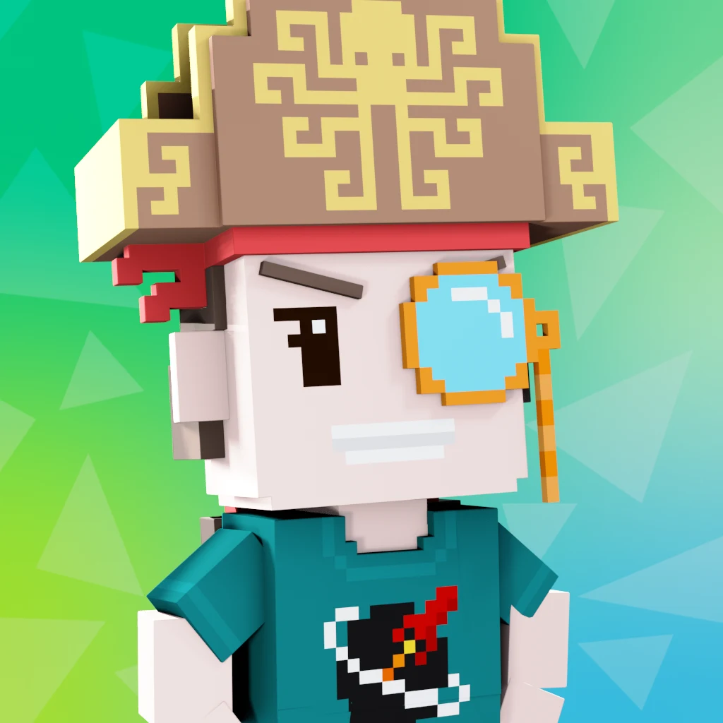 Pirate #8261 voxel render