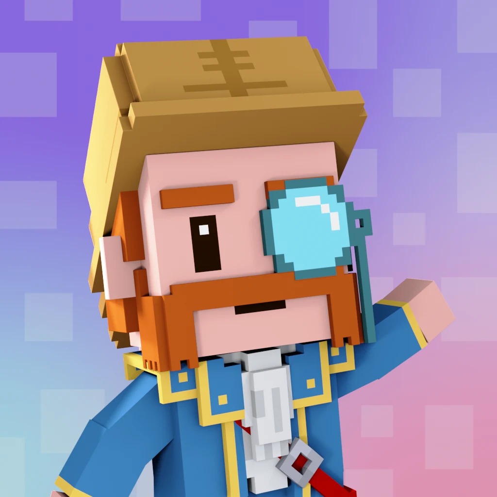 Pirate #8262 voxel render