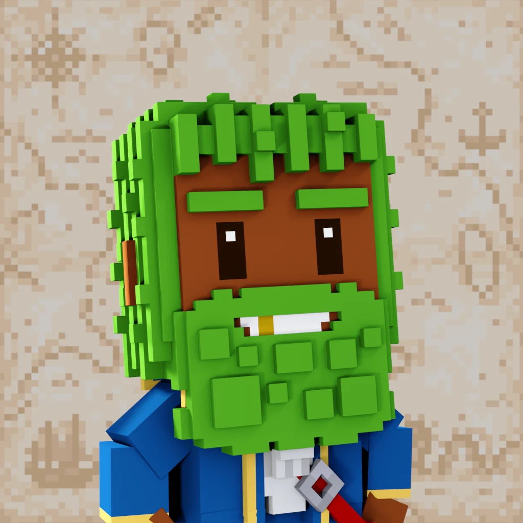 Pirate #8268 voxel render