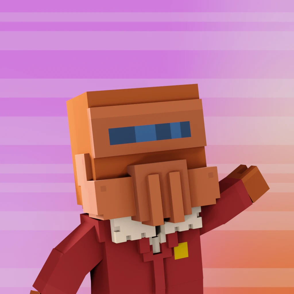 Pirate #8275 voxel render