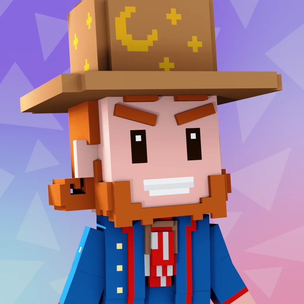 Pirate #828 voxel render