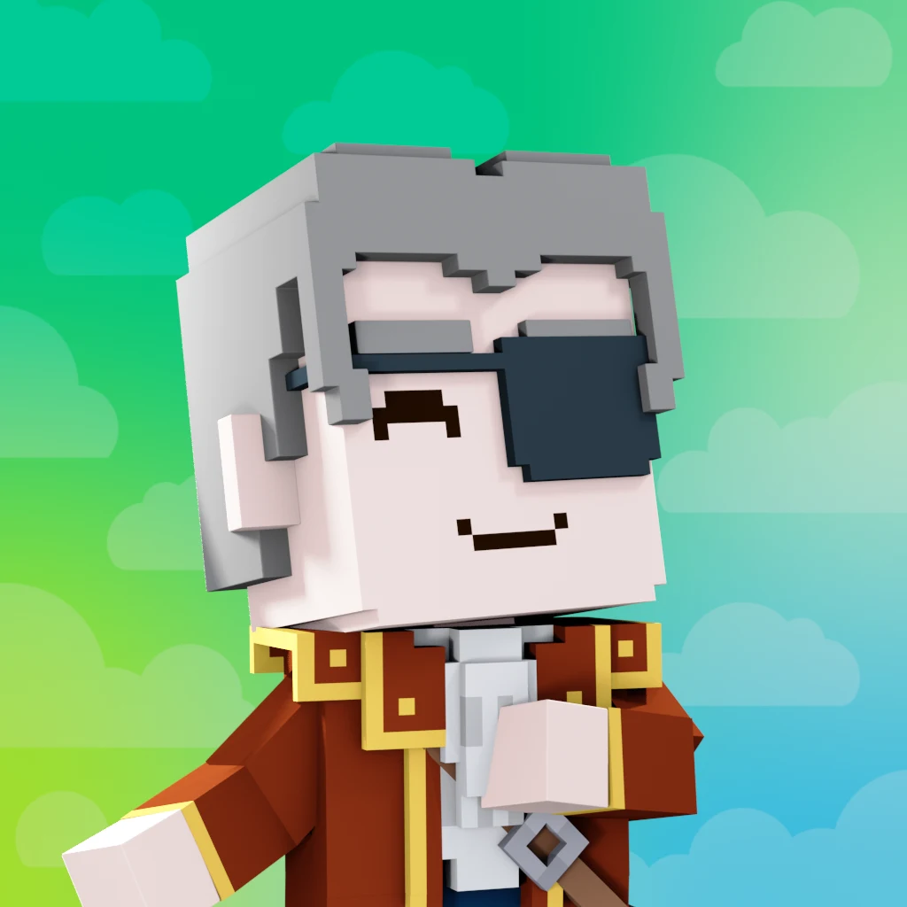 Pirate #8284 voxel render