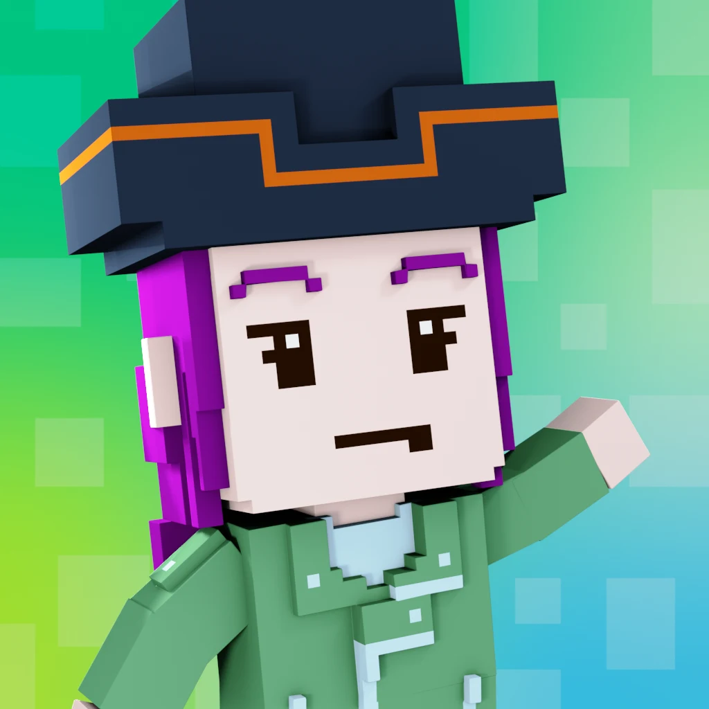 Pirate #8286 voxel render