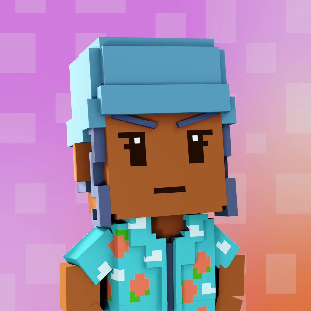Pirate #829 voxel render