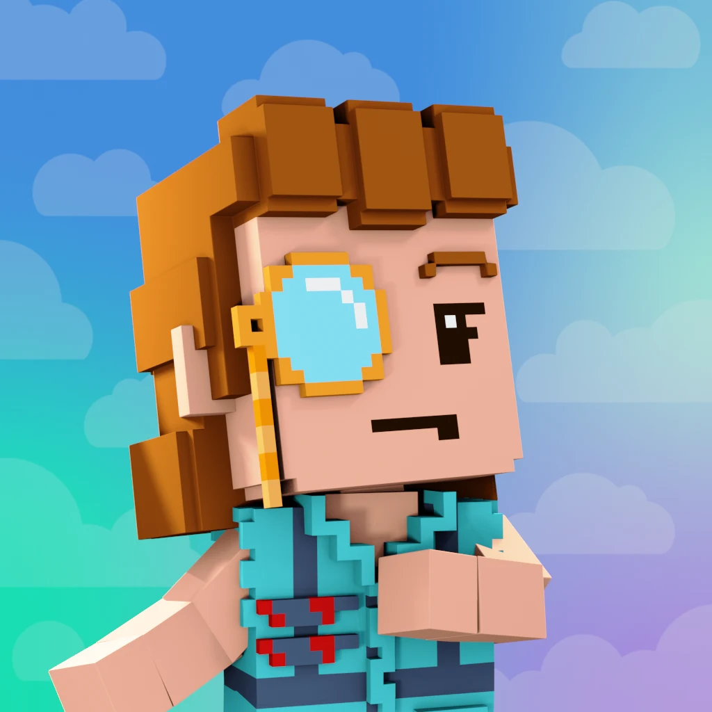 Pirate #8293 voxel render