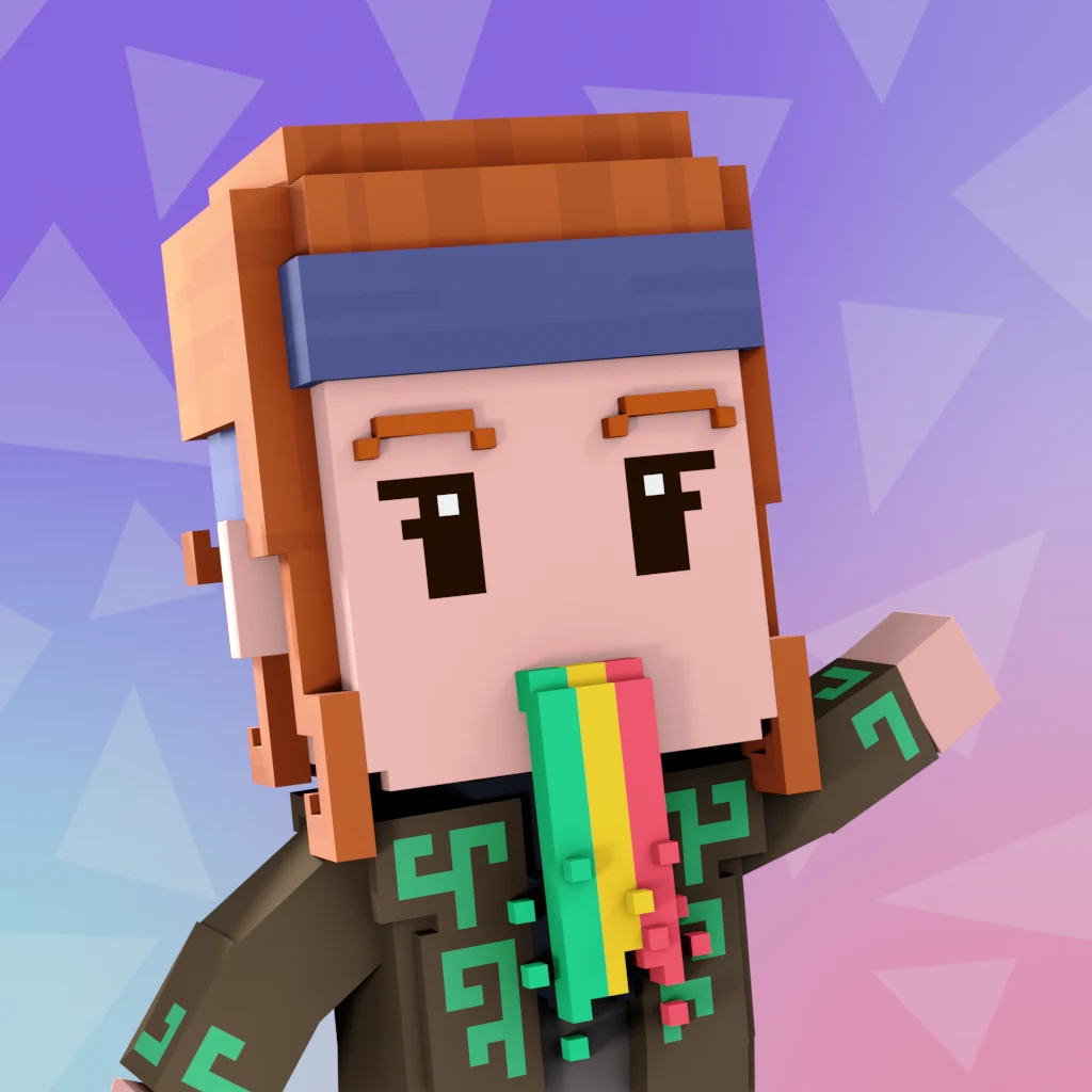 Pirate #8299 voxel render