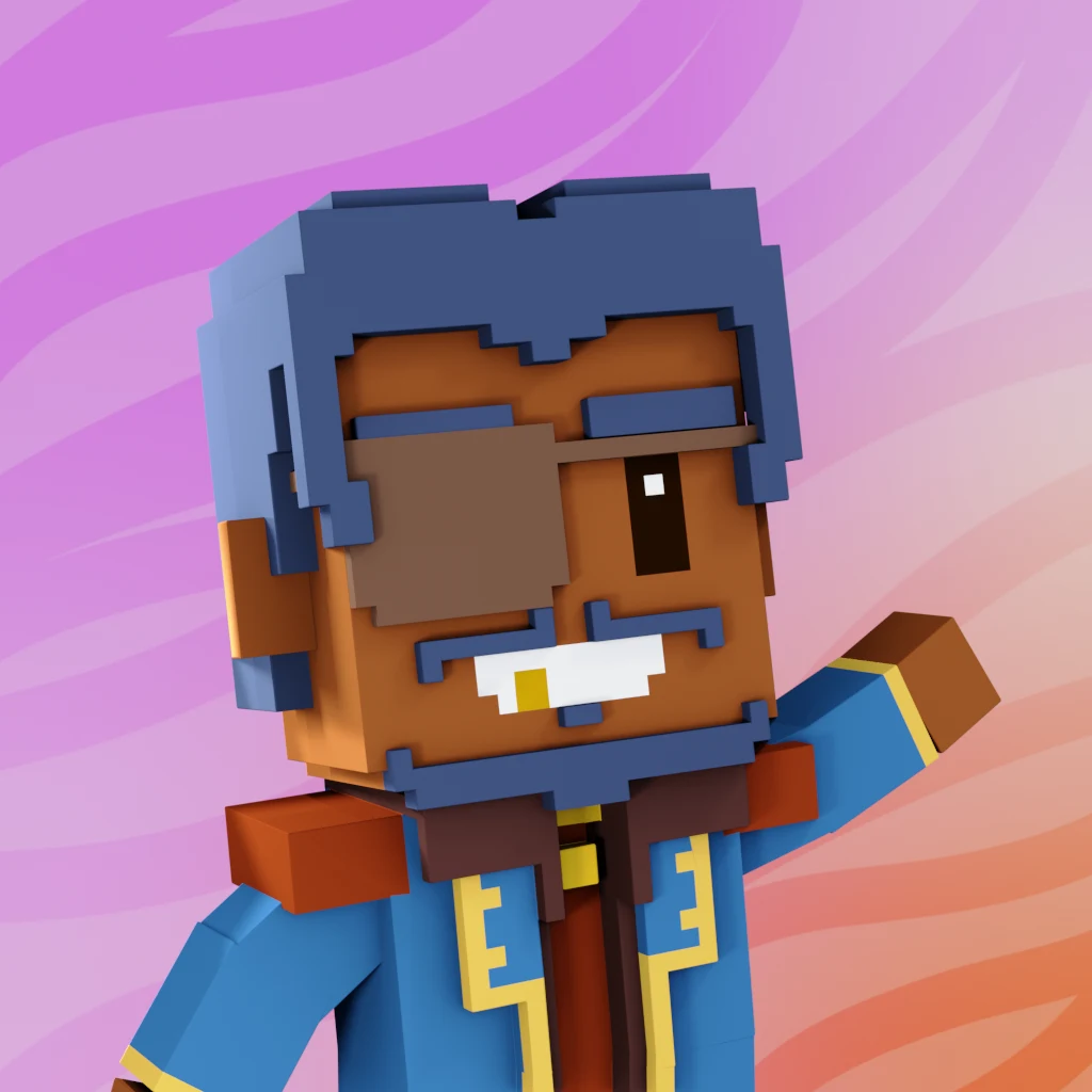 Pirate #830 voxel render