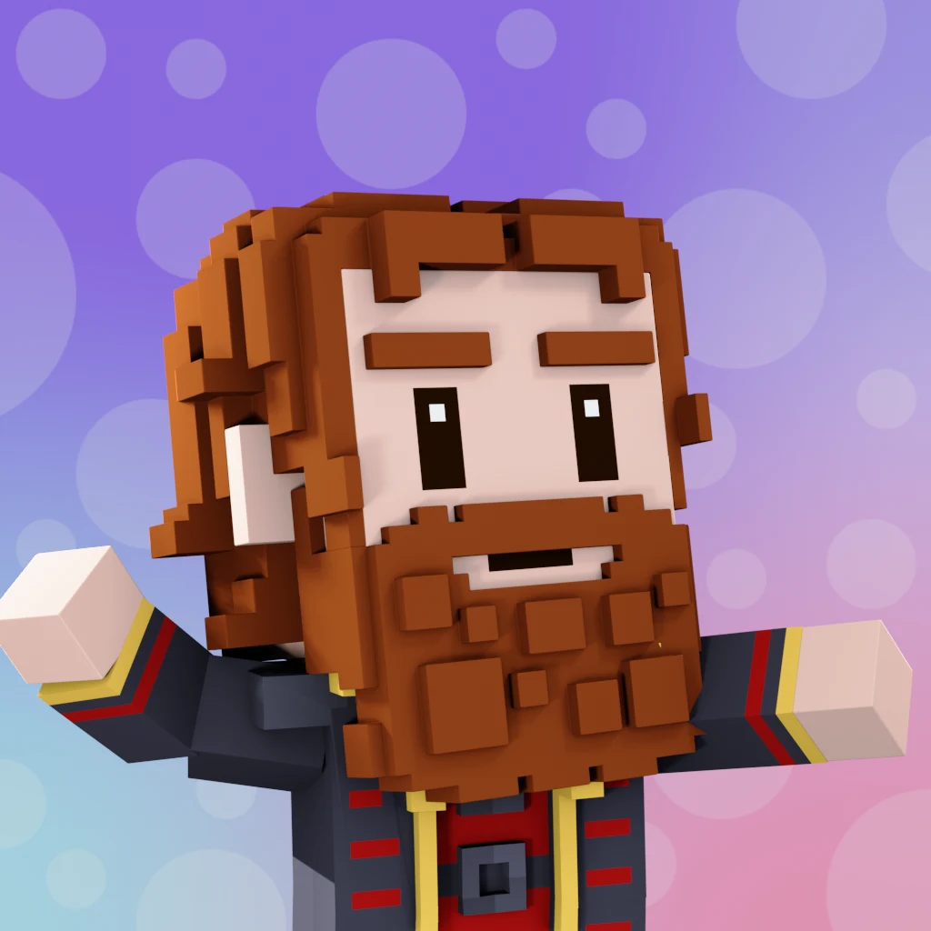 Pirate #8302 voxel render