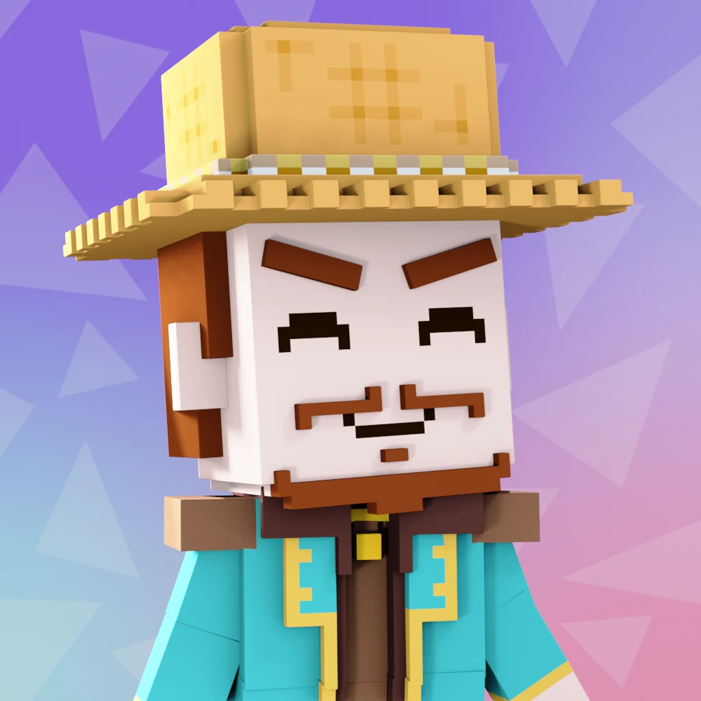 Pirate #8304 voxel render