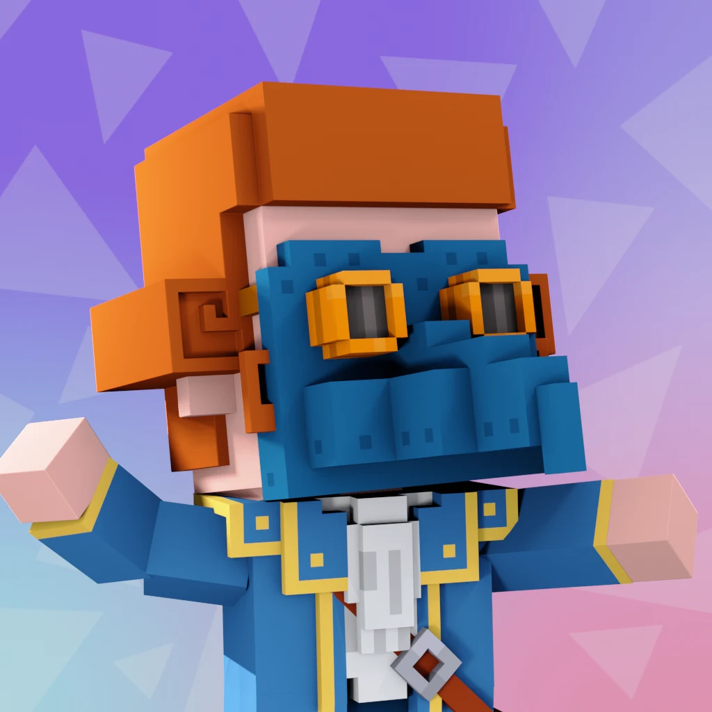 Pirate #8310 voxel render