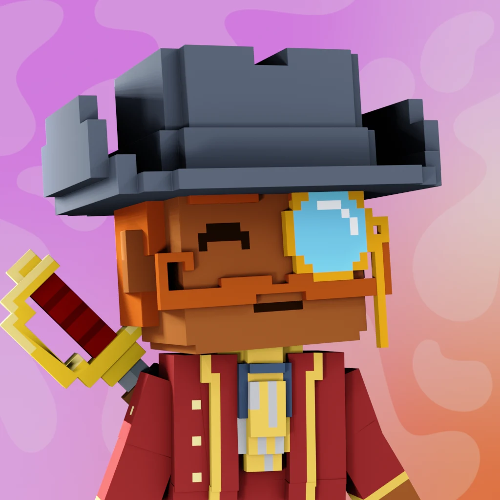 Pirate #8311 voxel render