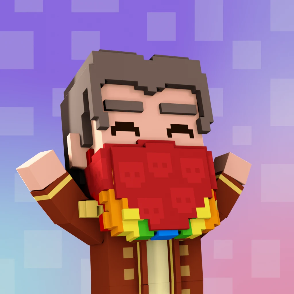 Pirate #8312 voxel render