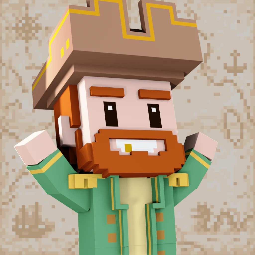 Pirate #8313 voxel render