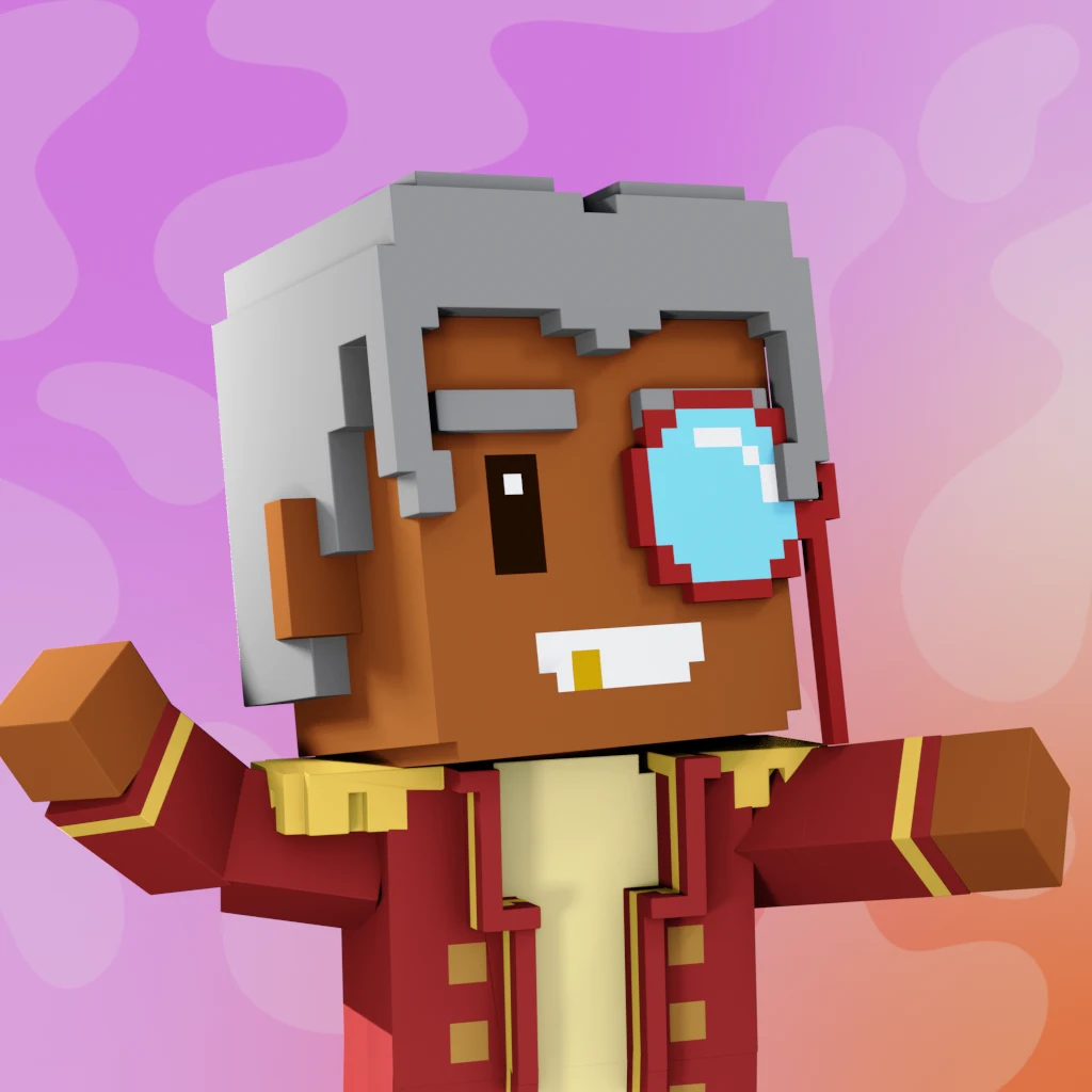 Pirate #8318 voxel render