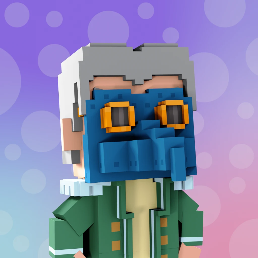 Pirate #832 voxel render