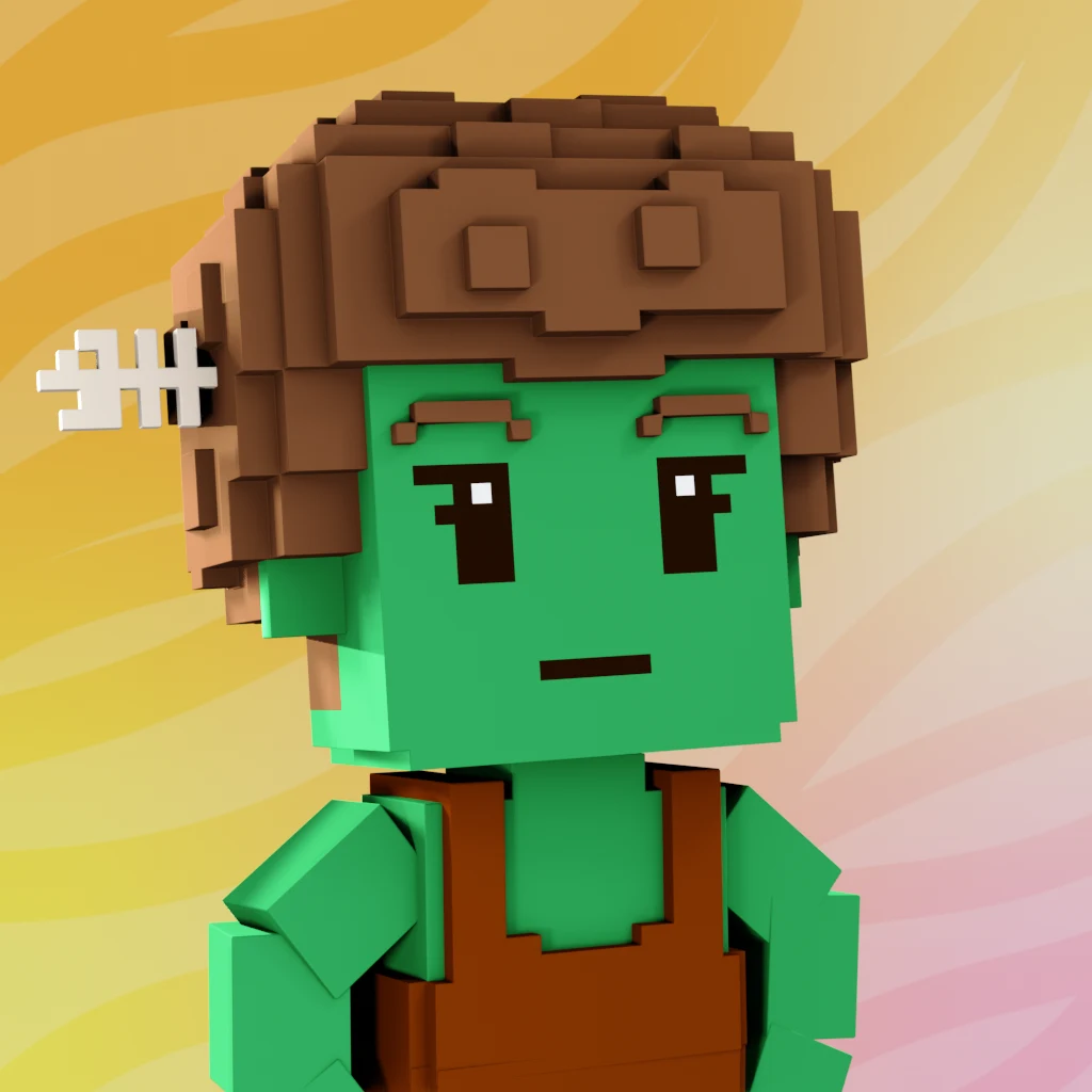 Pirate #8331 voxel render