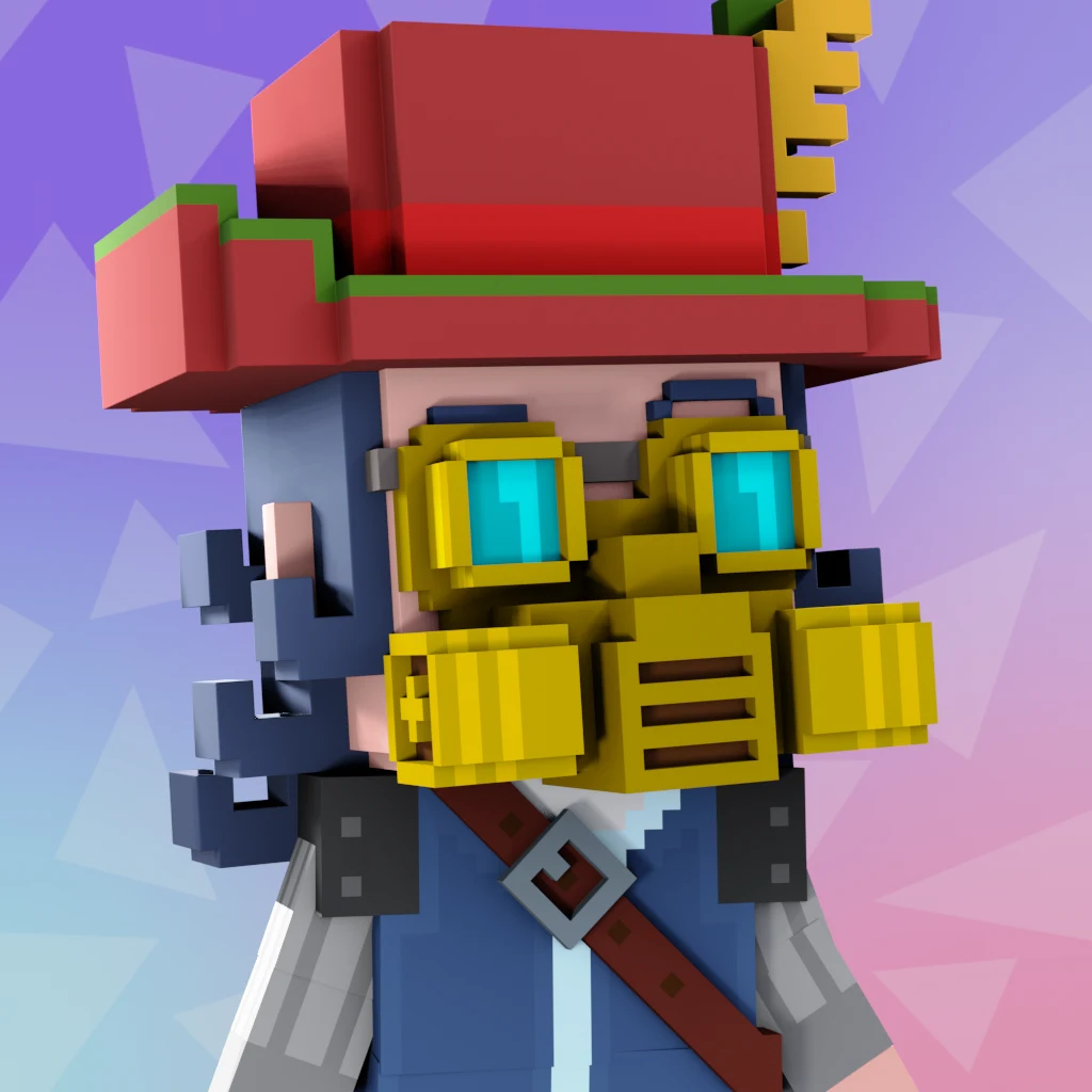 Pirate #8332 voxel render