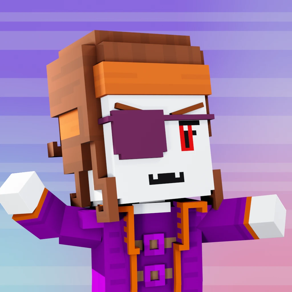 Pirate #8335 voxel render