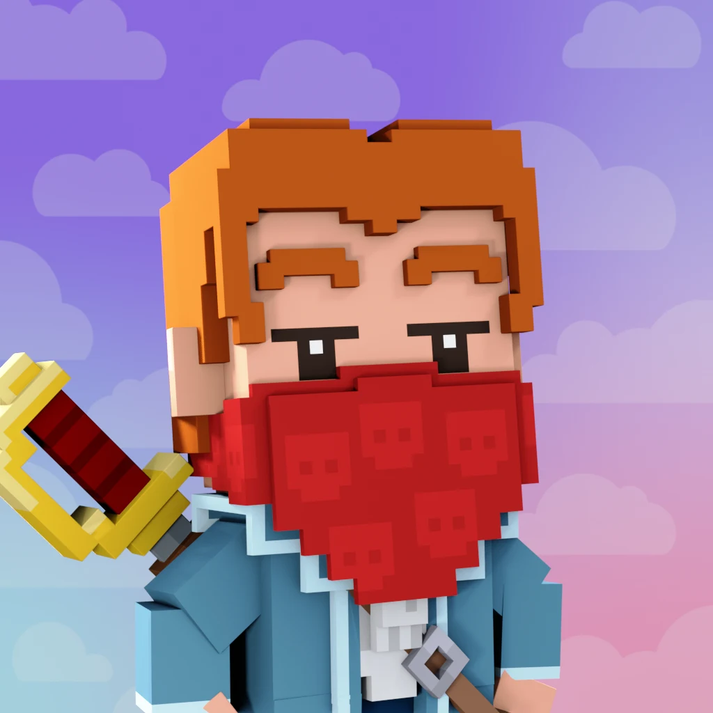 Pirate #8344 voxel render