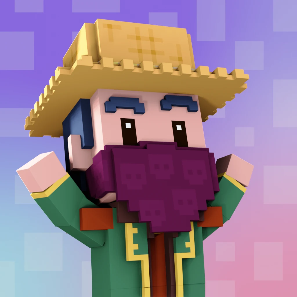 Pirate #8346 voxel render