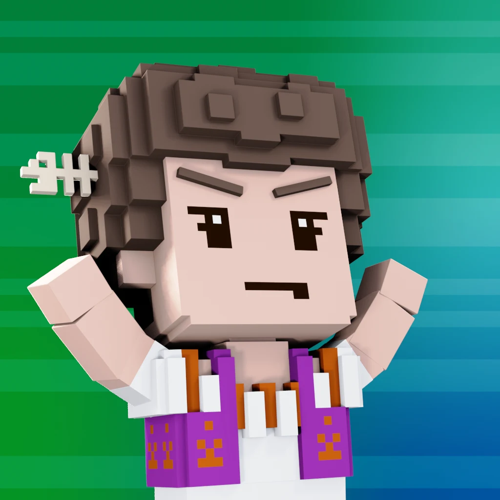 Pirate #8347 voxel render
