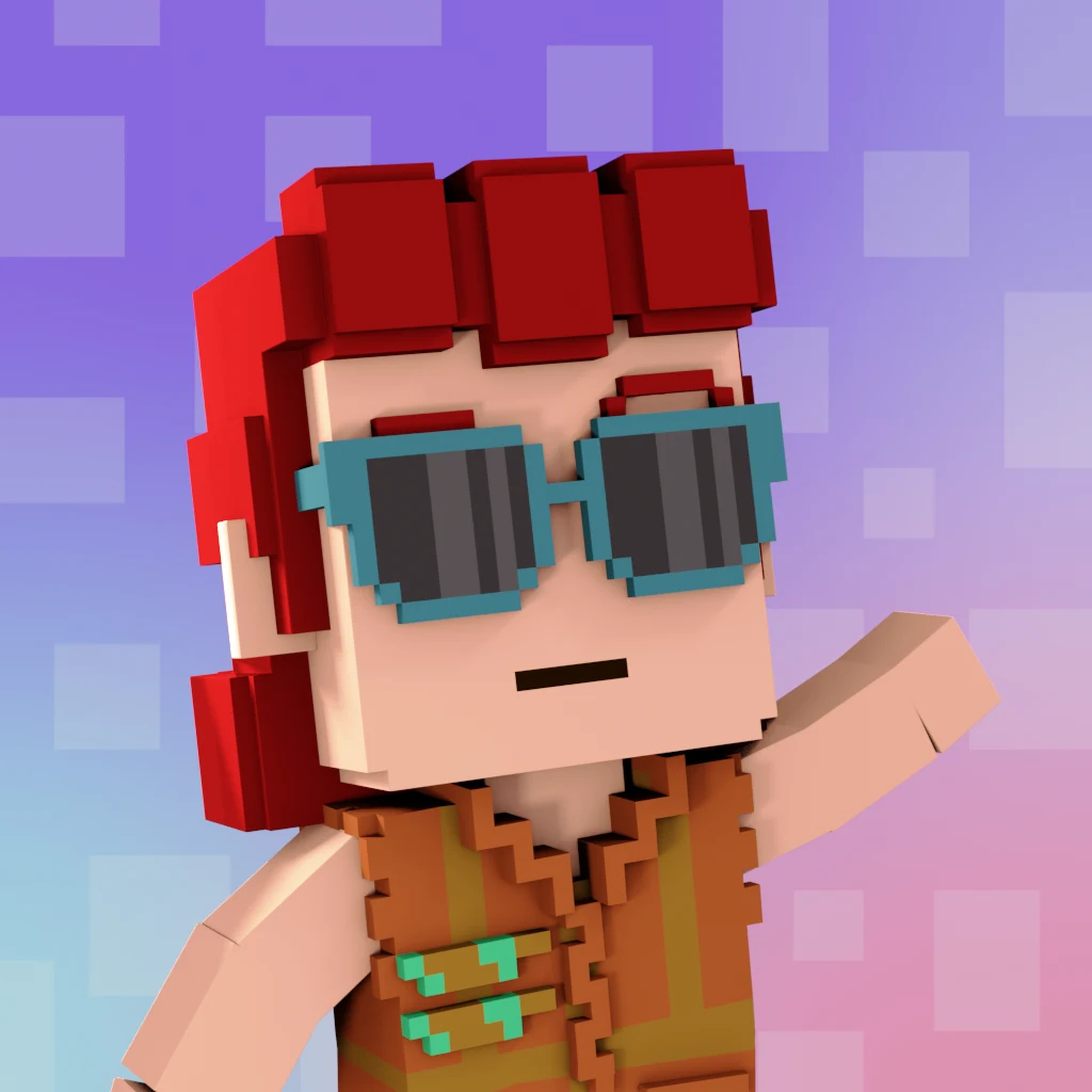 Pirate #8348 voxel render