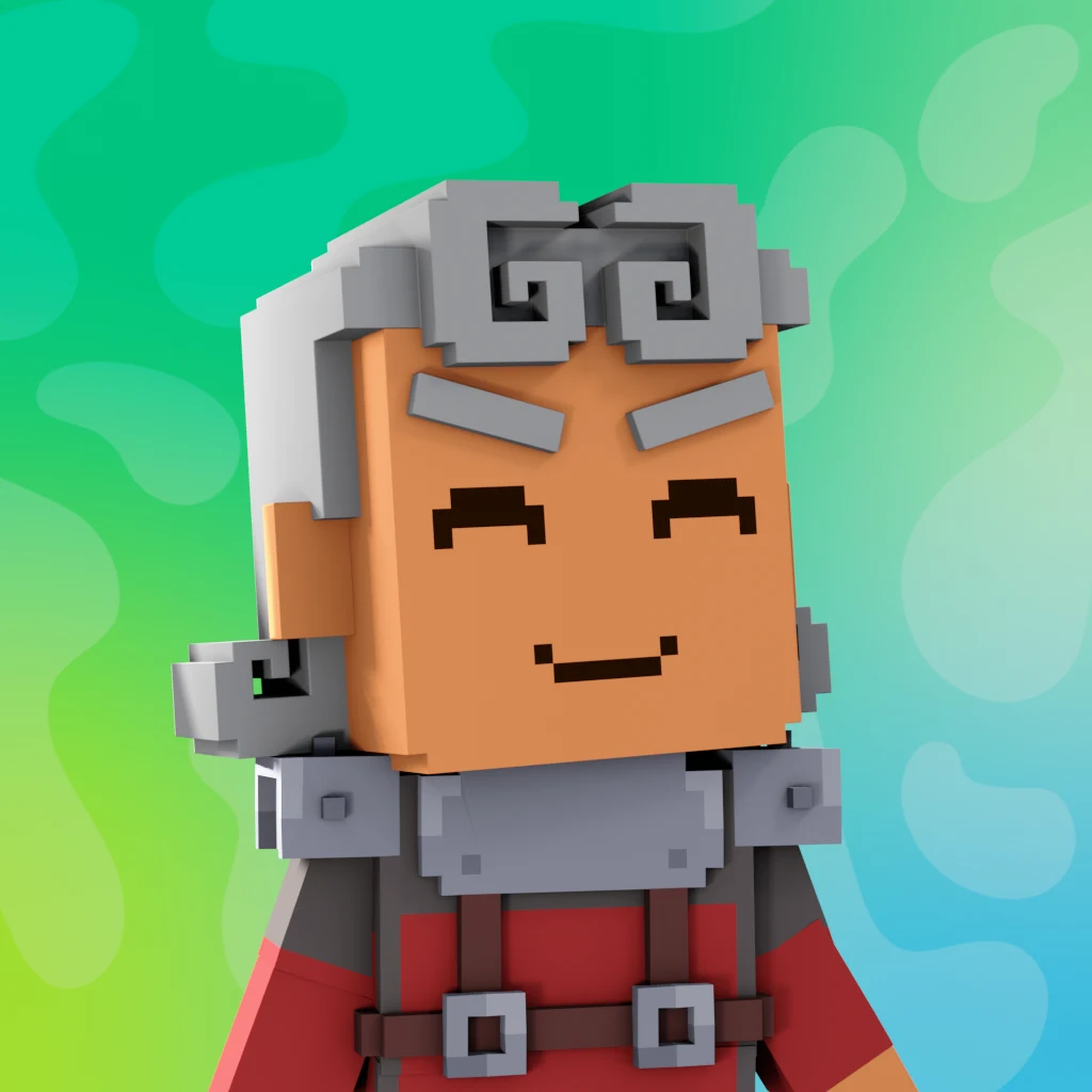 Pirate #8349 voxel render