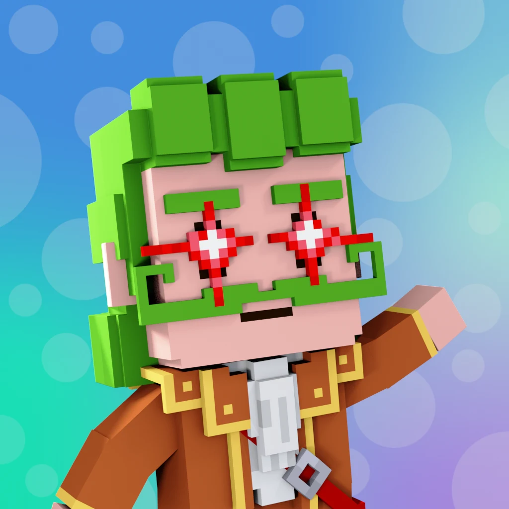 Pirate #835 voxel render