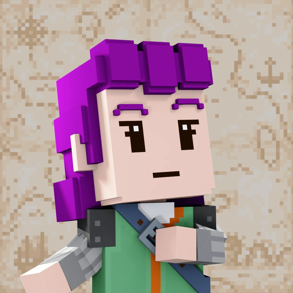 Pirate #8360 voxel render