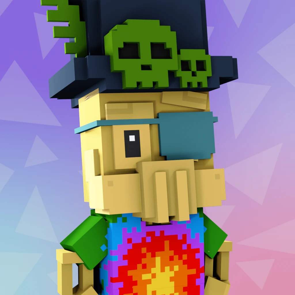 Pirate #8366 voxel render