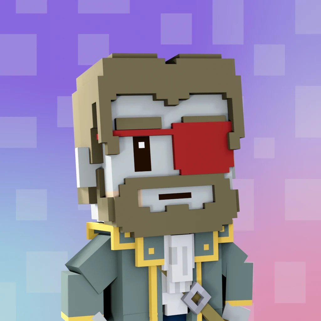 Pirate #8367 voxel render