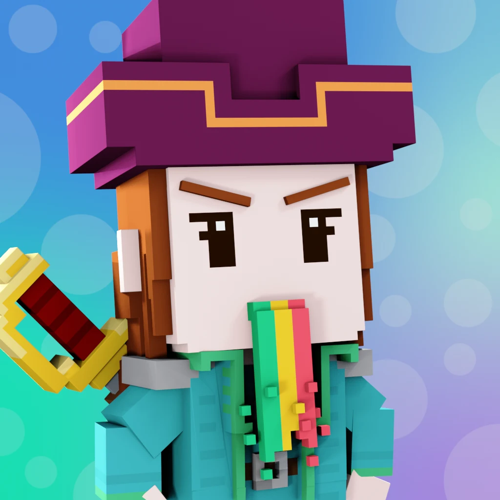 Pirate #8368 voxel render