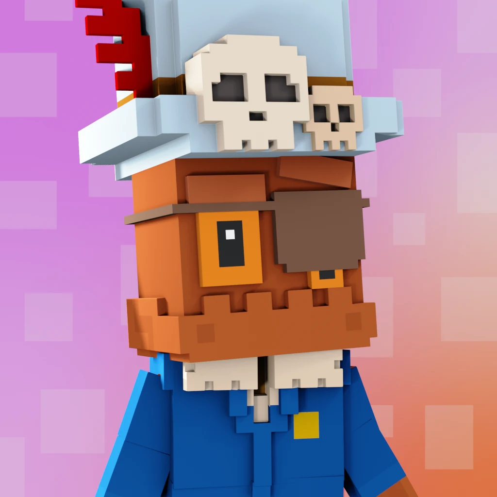Pirate #8369 voxel render