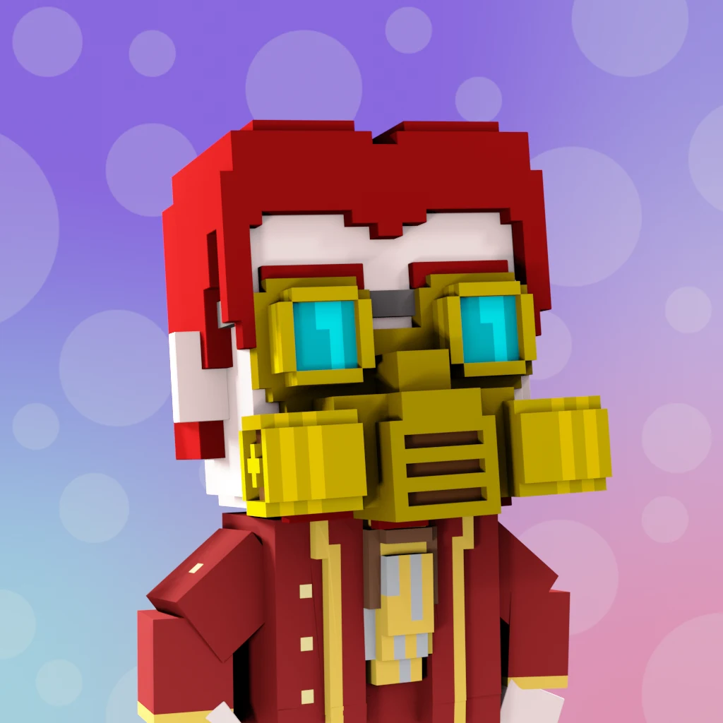 Pirate #8370 voxel render