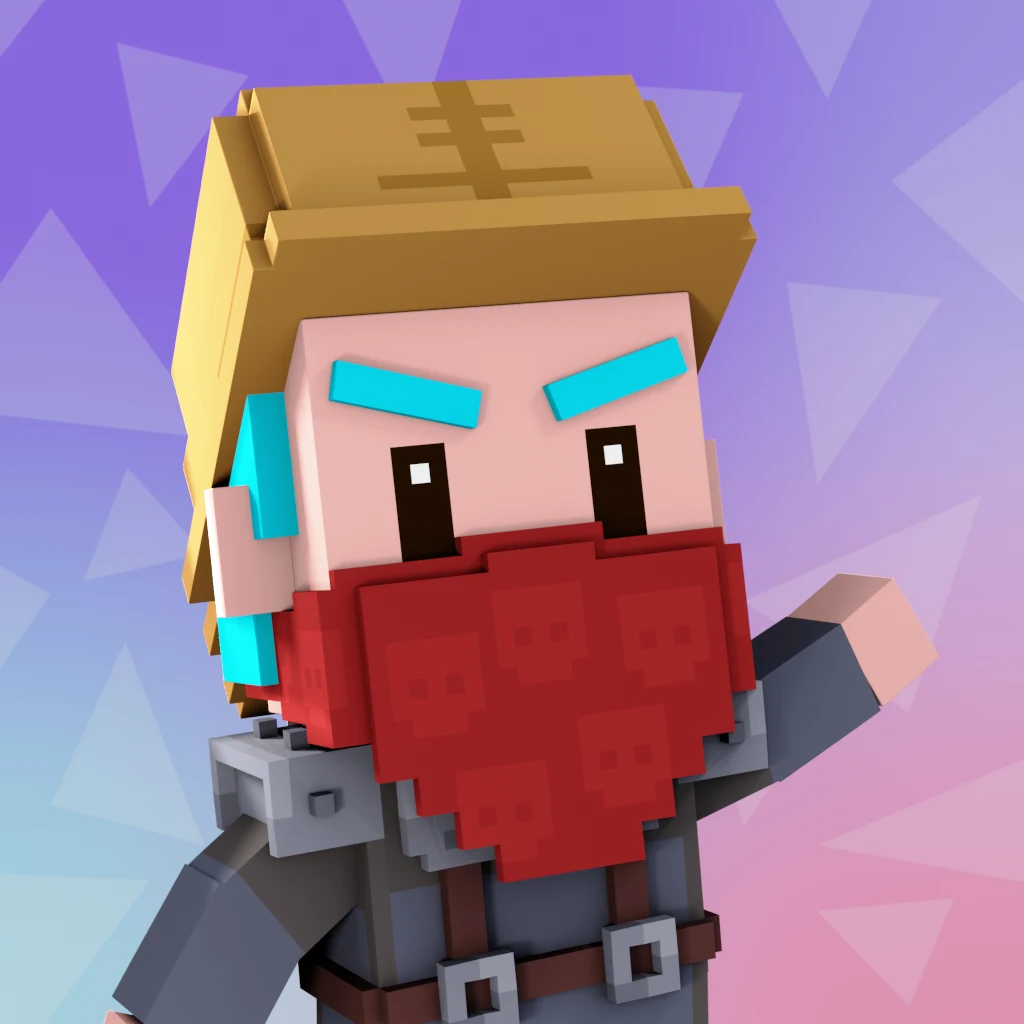 Pirate #8371 voxel render