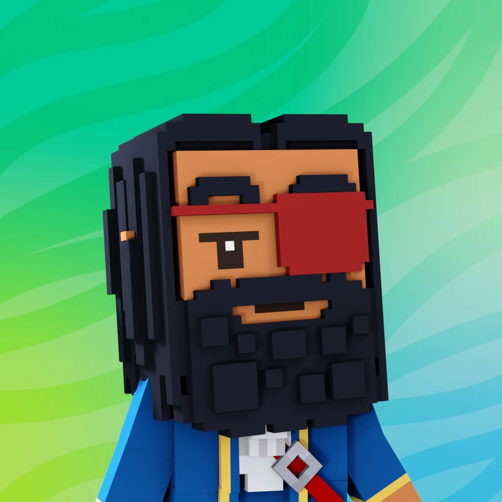 Pirate #8375 voxel render