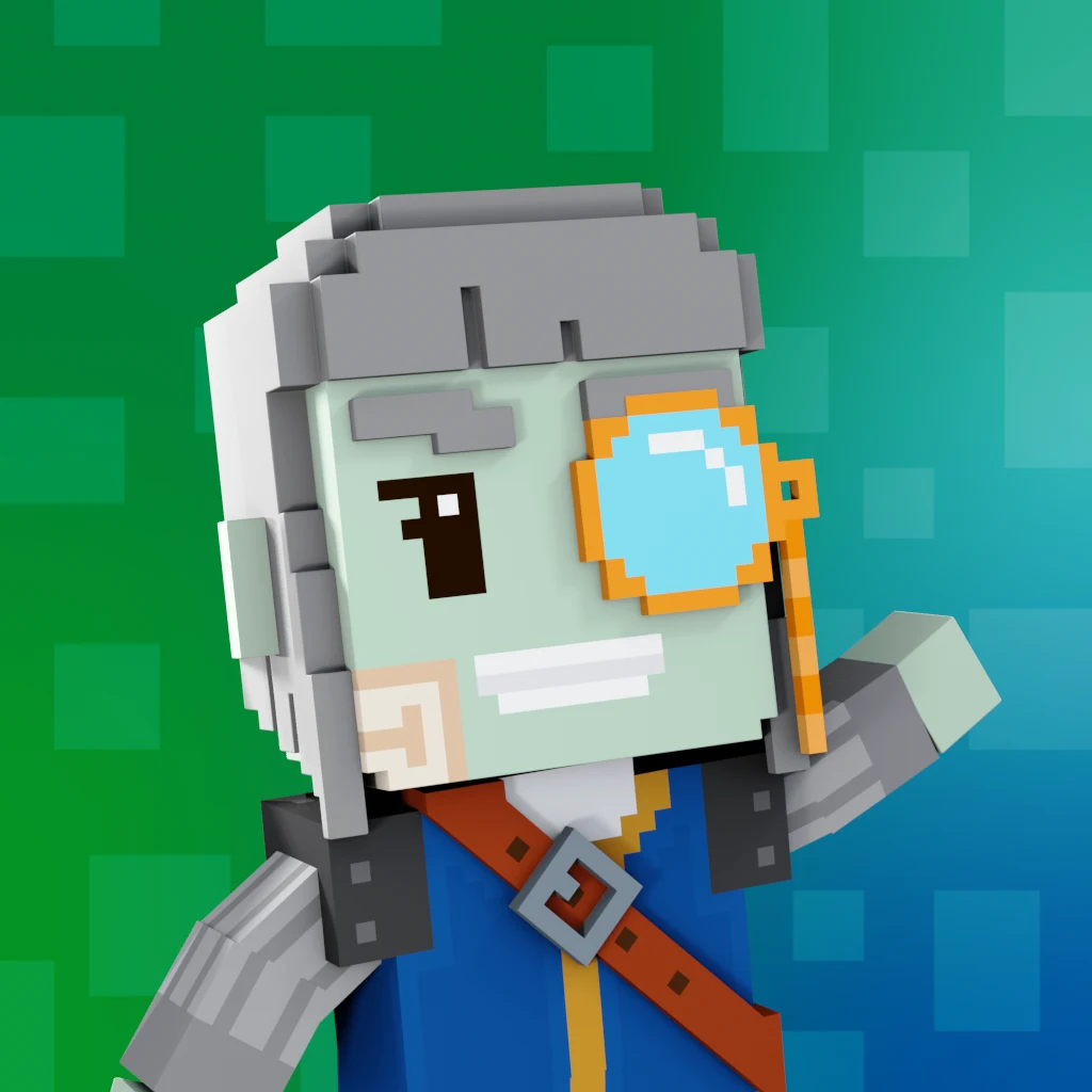Pirate #8378 voxel render